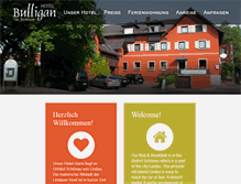 Tablet Screenshot of hotel-bulligan.de